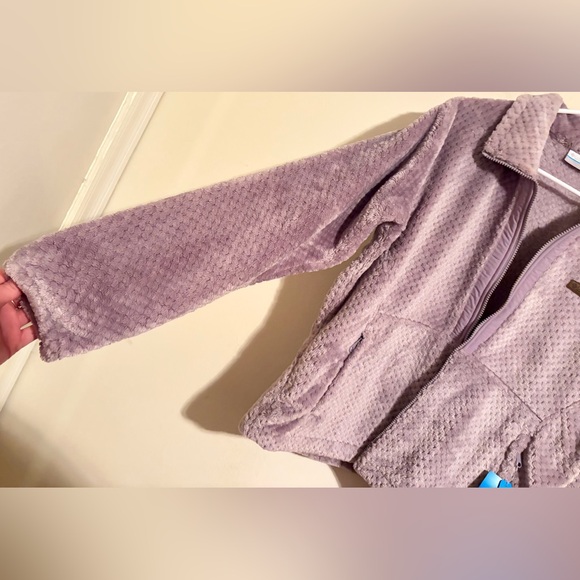 NWT Women's Purple Columbia Fire Side 3 Fuzzy Sherpa Full Zip Jacket Sz Large - Picture 12 of 16